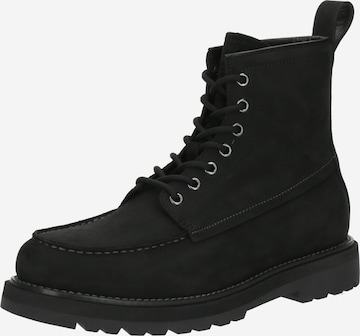 VAGABOND SHOEMAKERS Šnurovacie čižmy 'Jay' - Čierna: predná strana