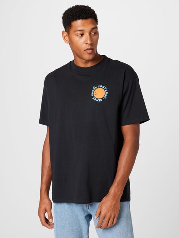 CONVERSE T-Shirt 'ORANGE JUICE' in Schwarz: predná strana