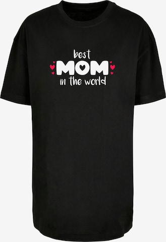 Merchcode Oversized Shirt 'Mothers Day - Best Mom In The World' in Black: front