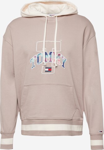 Tommy Jeans - Sweatshirt em bege: frente