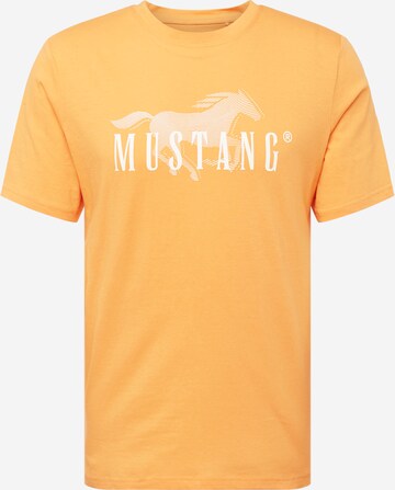 Tricou 'Austin' de la MUSTANG pe portocaliu: față