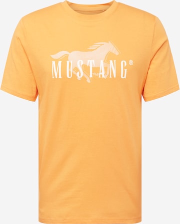 MUSTANG T-Shirt 'Austin' in Orange: predná strana