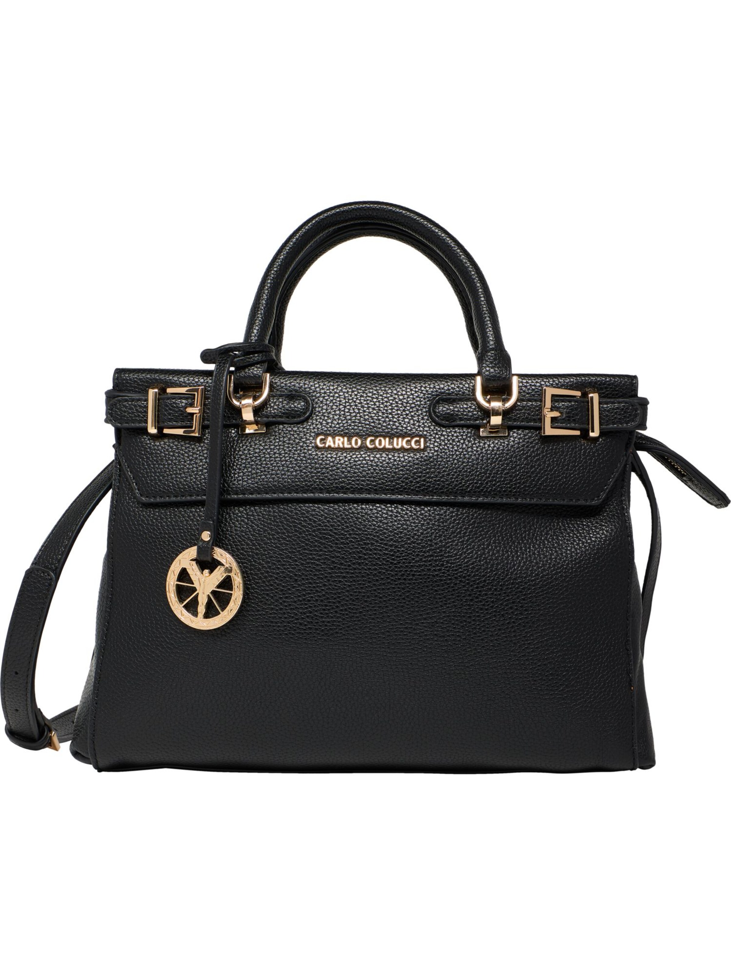 Sacs à main 'Falconi' Carlo Colucci en noir : devant