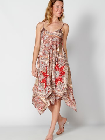 KOROSHI Summer dress in Red