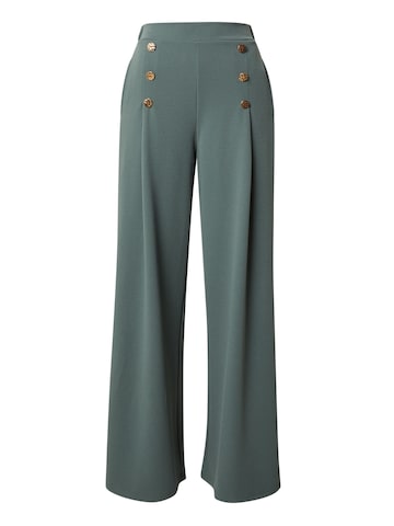 ABOUT YOU Zvonové kalhoty Kalhoty se sklady v pase 'Jessa' – zelená