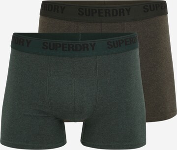 Boxers Superdry en vert : devant