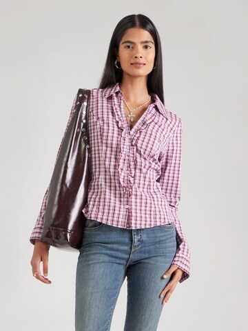 HOLLISTER Blúz - piros: elől