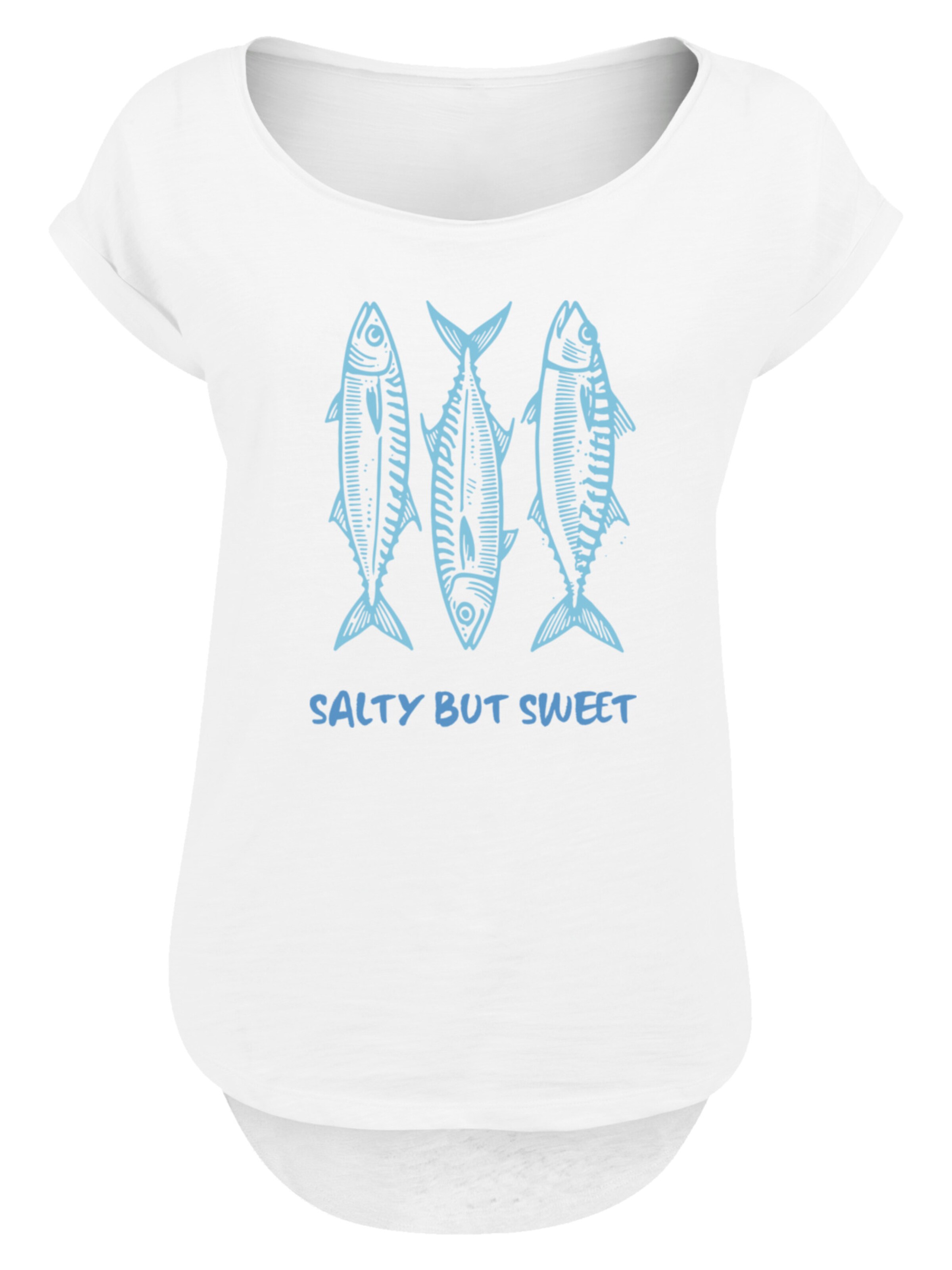 F4NT4STIC Shirt 'Salty But Sweet' in White: front