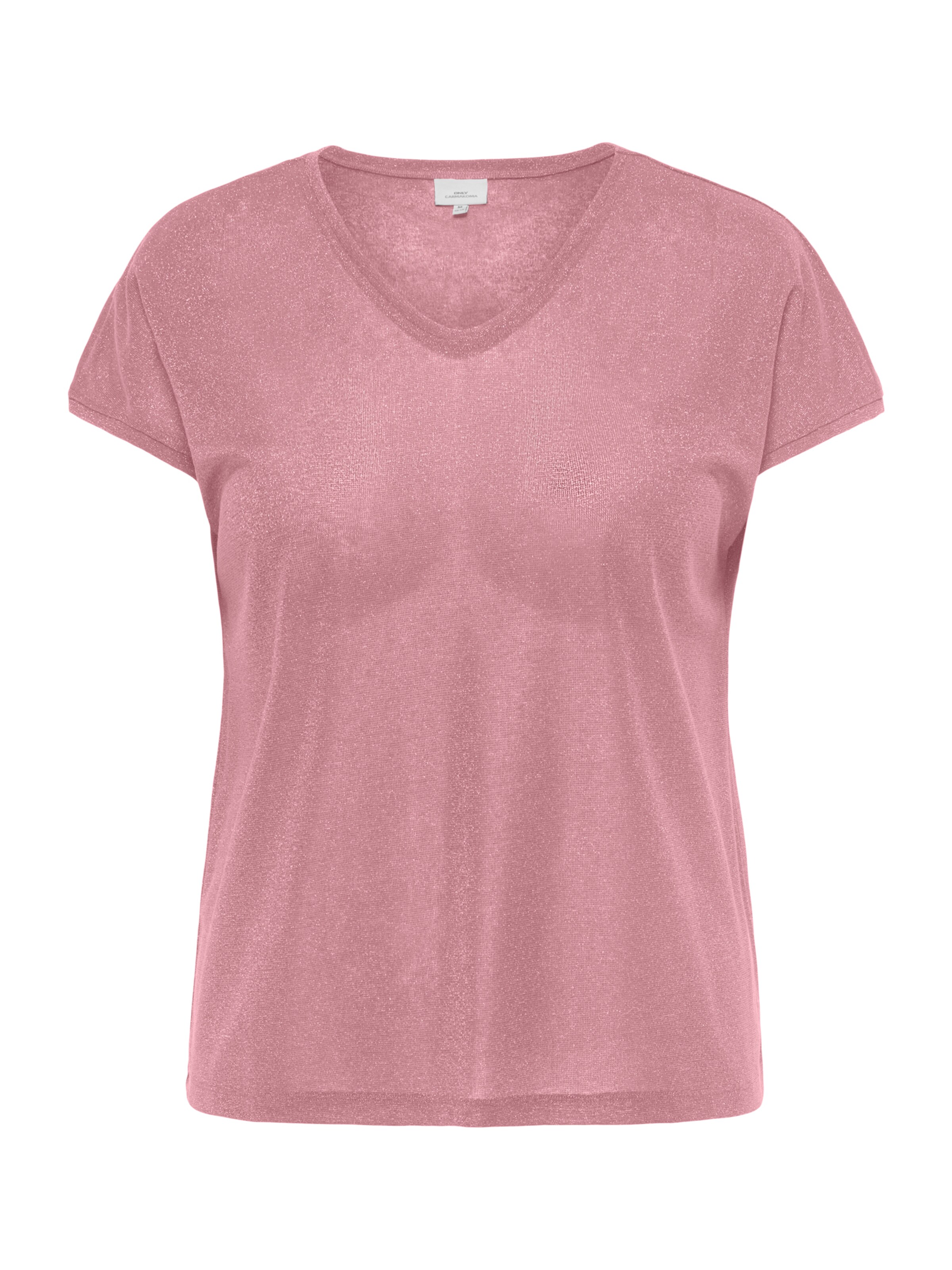 ONLY Carmakoma Shirt 'CARSILVERY' in Pink: front