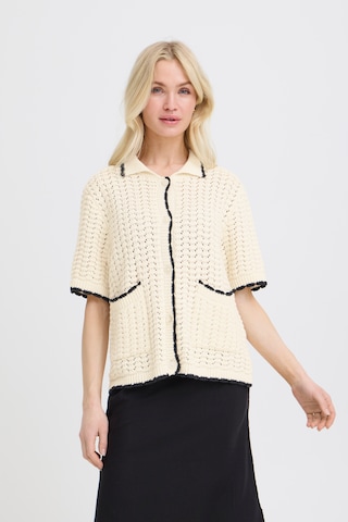 b.young Cardigan 'BYMuno' i beige: forside