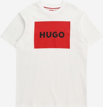 T-Shirt HUGO en blanc : devant