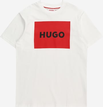 HUGO Red - Camiseta en blanco: frente