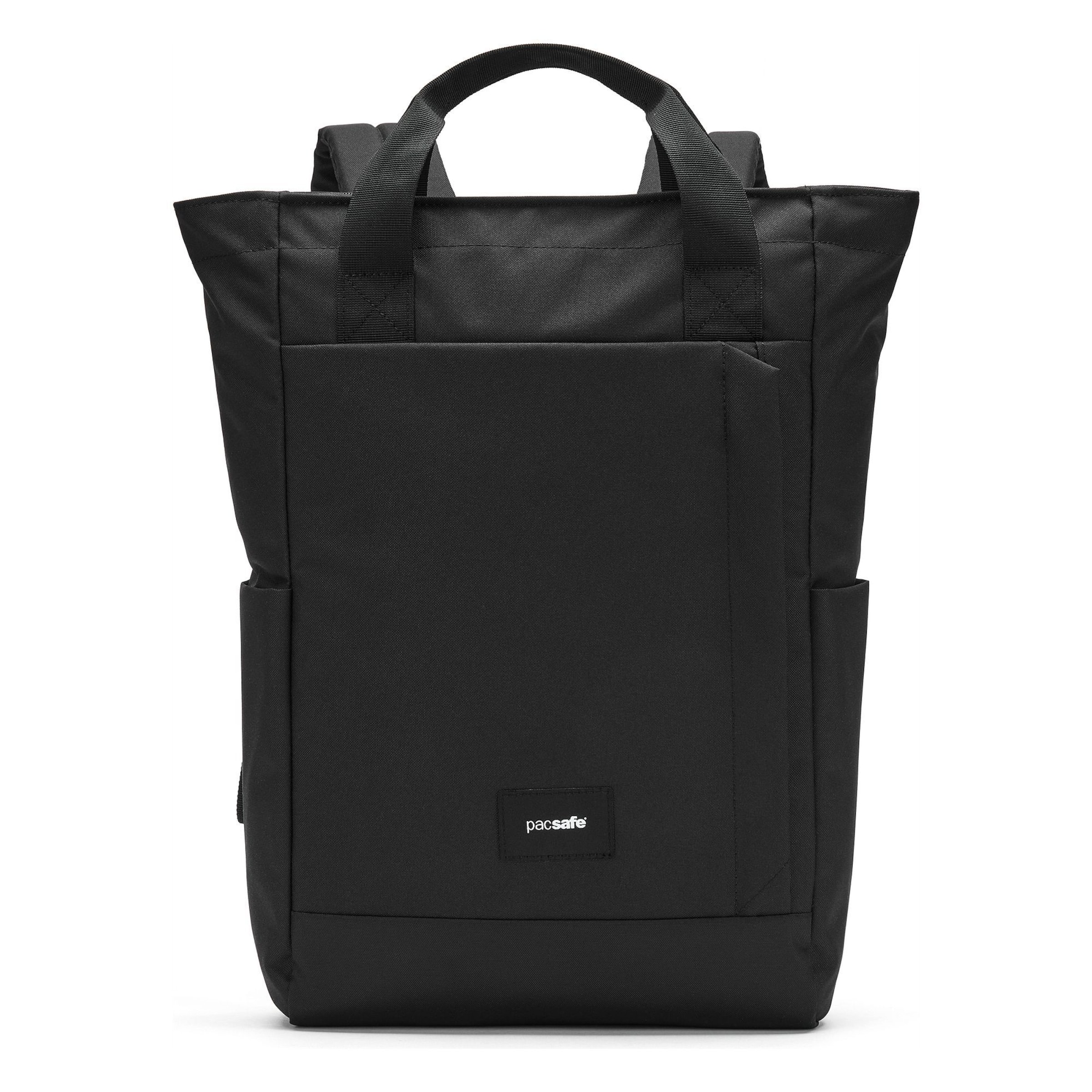 Pacsafe Rugzak in Zwart: voorkant