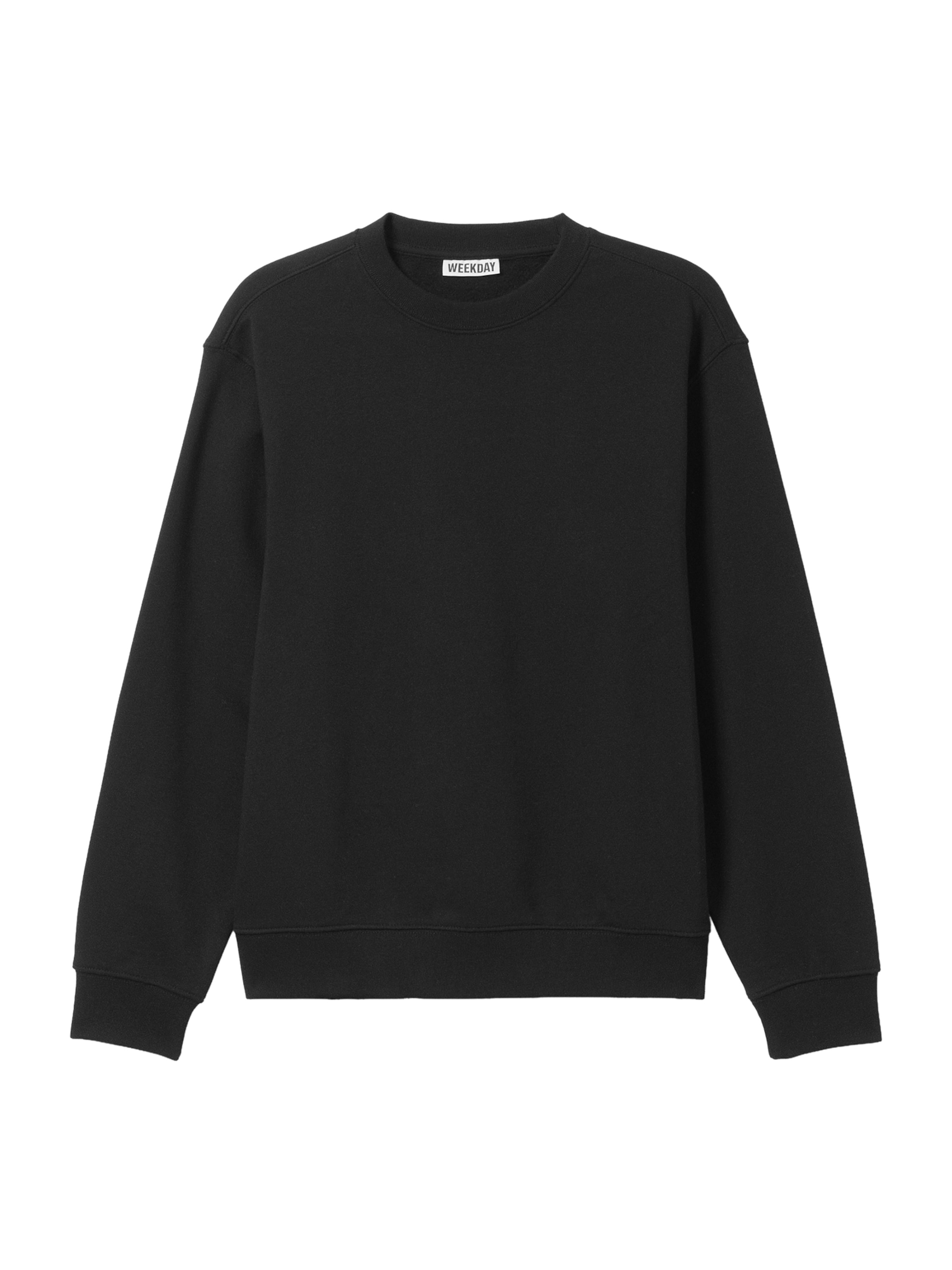 WEEKDAY Sweatshirt 'Classic' in Black: front