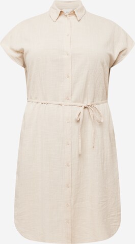 Robe-chemise 'TIZANA' ONLY Carmakoma en beige : devant