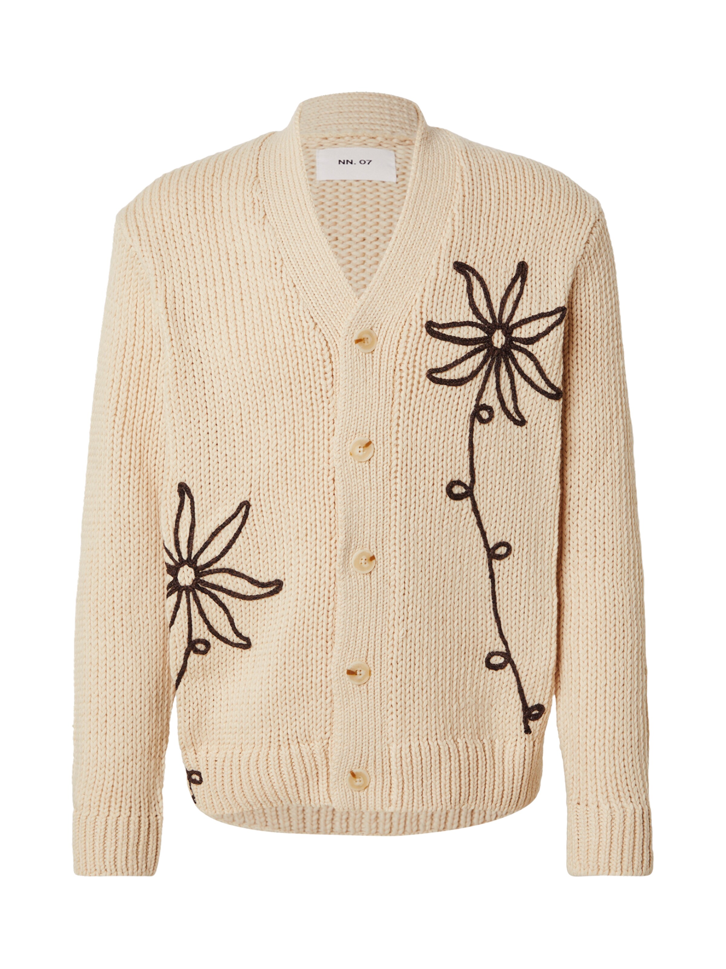 NN07 Strickjacke &#x27;Mika&#x27; in Beige: Vorderseite