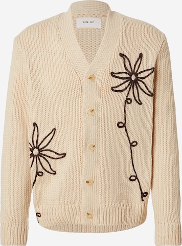 NN07 Strickjacke 'Mika' in Beige: Vorderseite