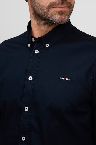 FQ1924 Regular fit Button Up Shirt 'Halvar' in Blue