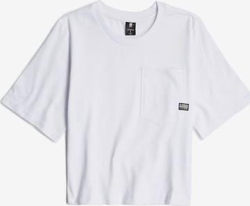 G-STAR Topshirt 'Pocket' in Weiß: Vorderseite