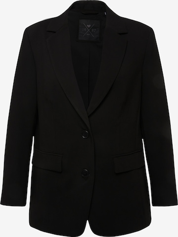 Blazer Ulla Popken en noir : devant