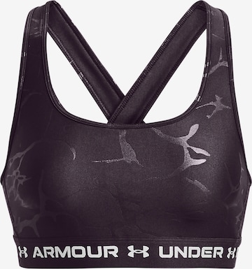 Bustier Soutien-gorge de sport UNDER ARMOUR en violet : devant