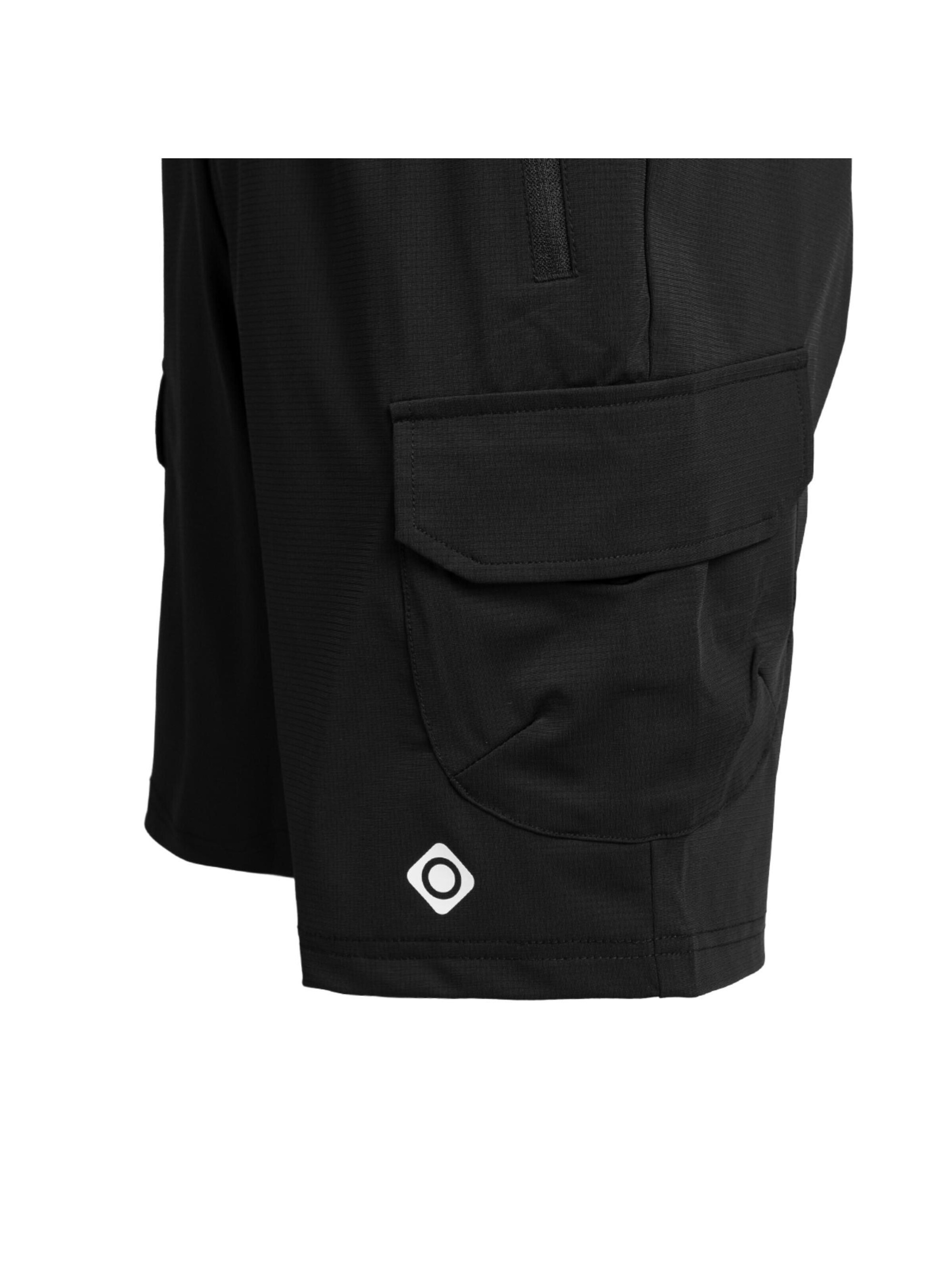 Regular Pantalon 'PANTALÓN CORTO MONTAÑA HOMBRE DERBY M' Izas en noir