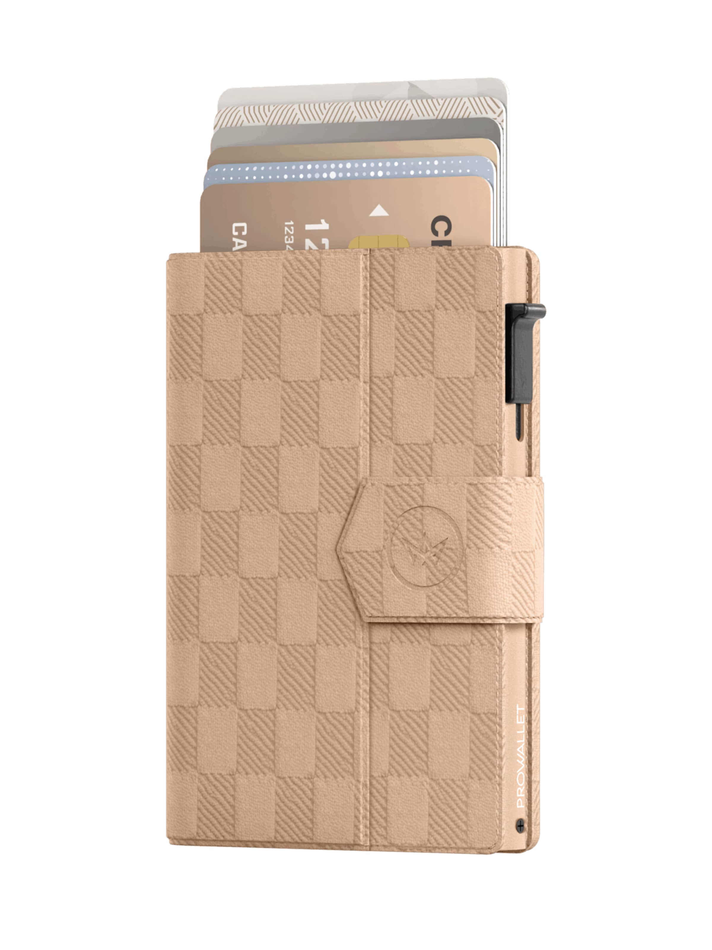 Prowallet Portemonnaie 'Pasjeshouder Plus Panel'‌‌‌‌‌‌‌ in Braun: Vorderseite
