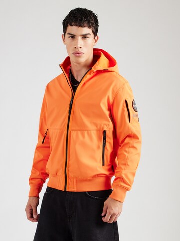 NAPAPIJRI Prehodna jakna 'A-MELVILLE' | oranžna barva: sprednja stran