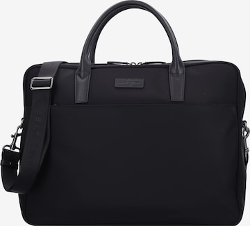 LANCASTER Document Bag in Black: front