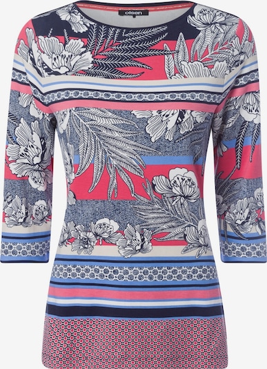Olsen Shirt 'Edda' in marine / koralle / weiß, Produktansicht