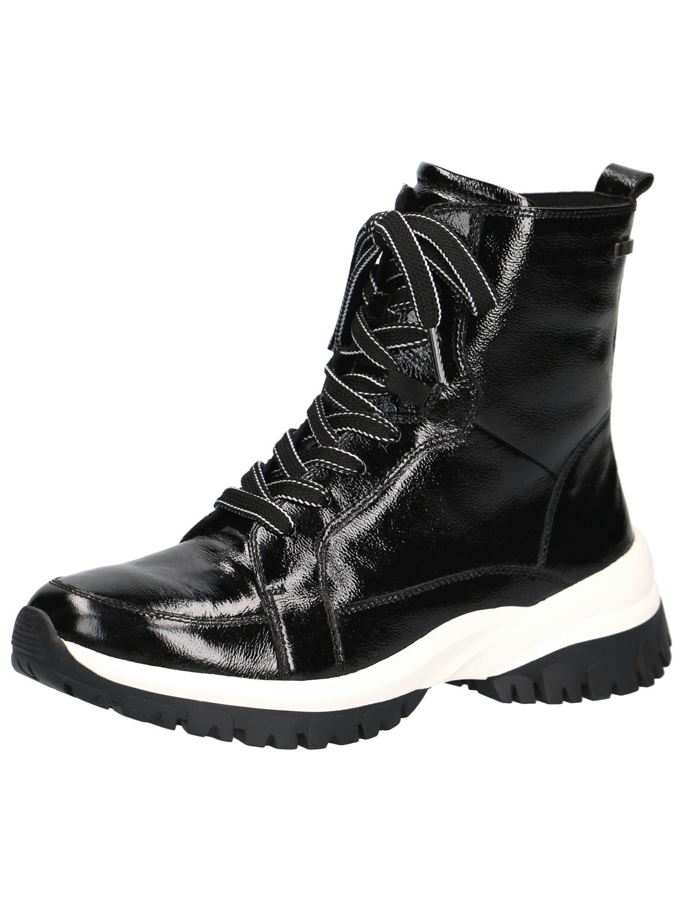 Bottines à lacets CAPRICE en noir : devant