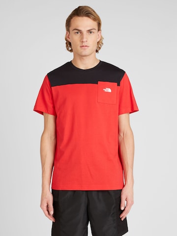 THE NORTH FACE T-shirt 'ICONS' i röd: framsida