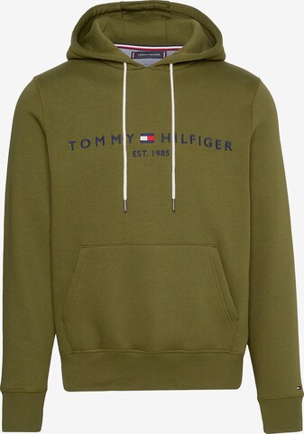 TOMMY HILFIGER Klasický střih Mikina – zelená: přední strana