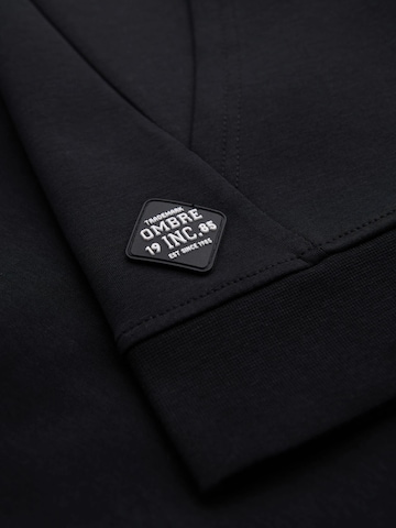Ombre Sweat jacket 'OM-SSZP-0213' in Black
