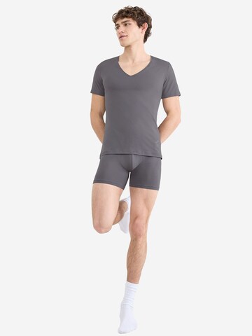 SLOGGI V-Shirt ' SLG Base ' in Grau