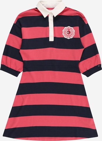 TOMMY HILFIGER Dress 'TINY VARSITY RUGBY' in Pink: front