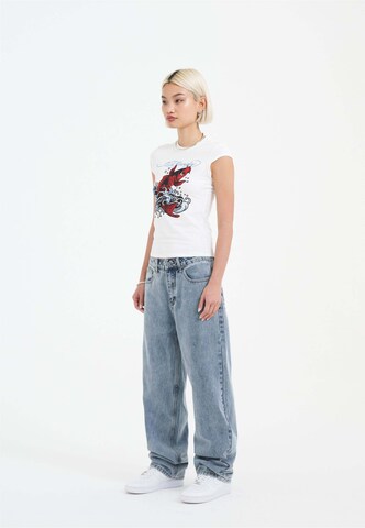 mėlyna Ed Hardy „Baggy“ Džinsai 'Crystal Crawler'