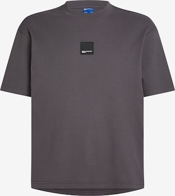 KARL LAGERFELD JEANS Paita 'Waffle' värissä harmaa: etupuoli