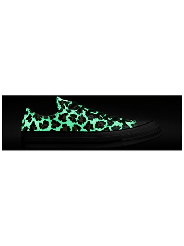 CONVERSE Platform trainers 'Converse Chuck 70 Glow-In-The-Dark Leopard Print' in Green