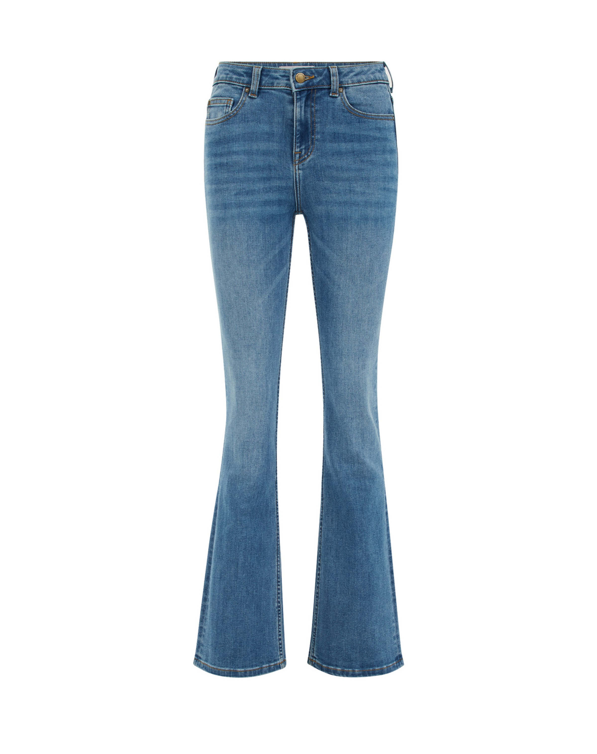 WE Fashion Расклешенный Джинсы в Синий: спереди