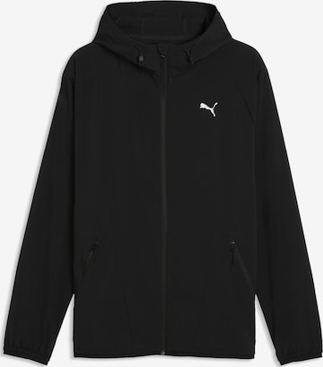 PUMA Sportjas 'PWRTRAIN ' in Zwart: voorkant