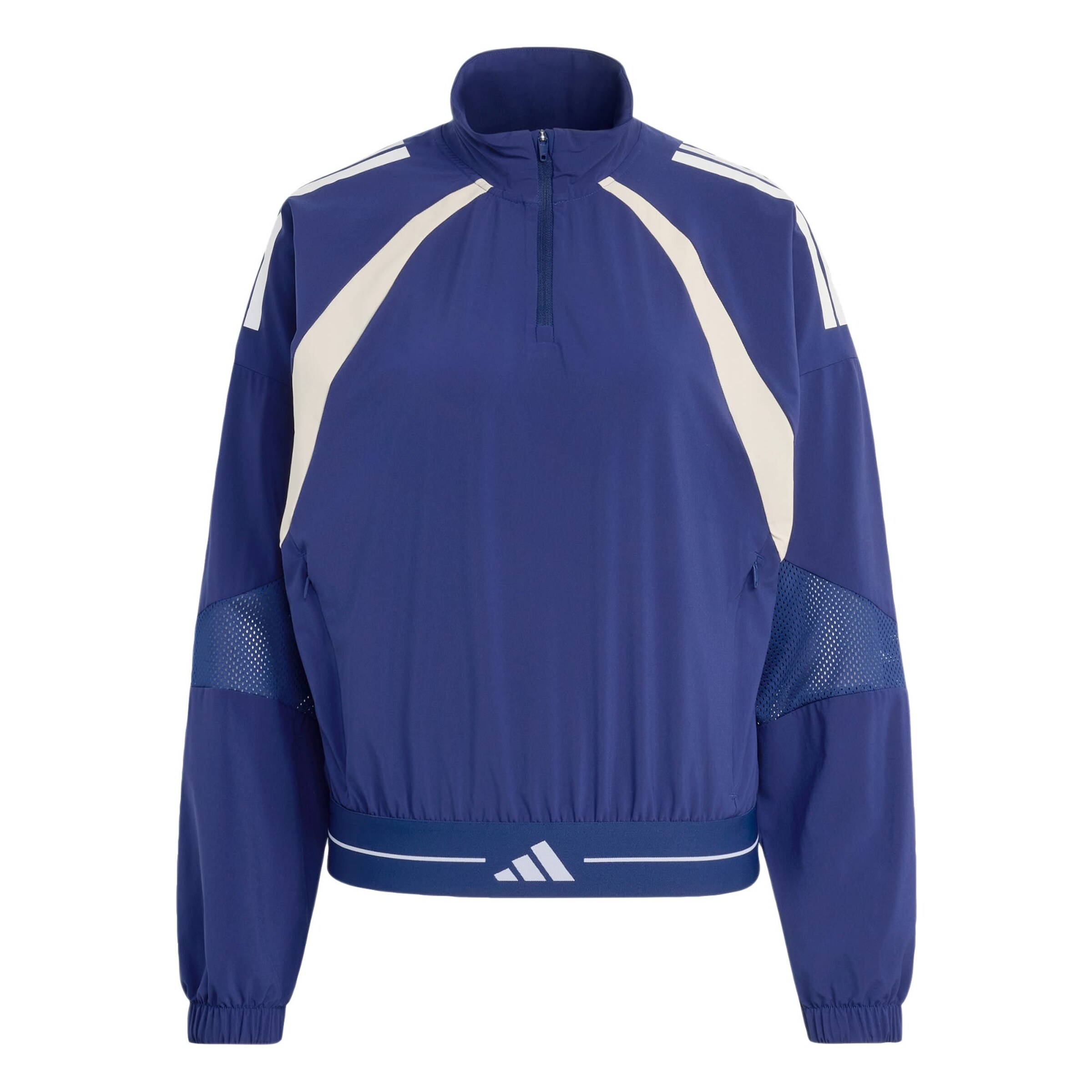 ADIDAS PERFORMANCE Sportjas 'Hyperglam' in XXS in de kleur Donkerblauw / Wit / Natuurwit, Productweergave