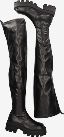 BUFFALO Over the Knee Boots in Black