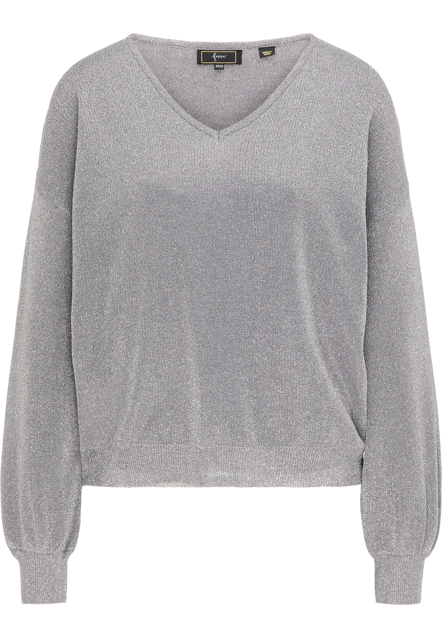 ixH5N Donna faina Pullover in Argento 