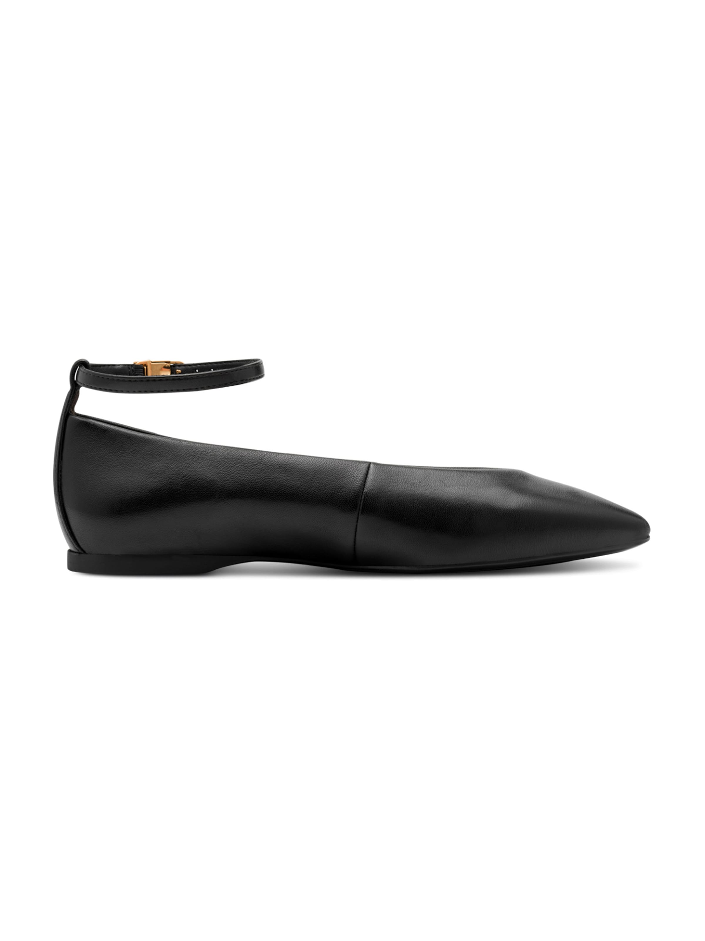 Tamaris Ballet Flats with Strap in Black