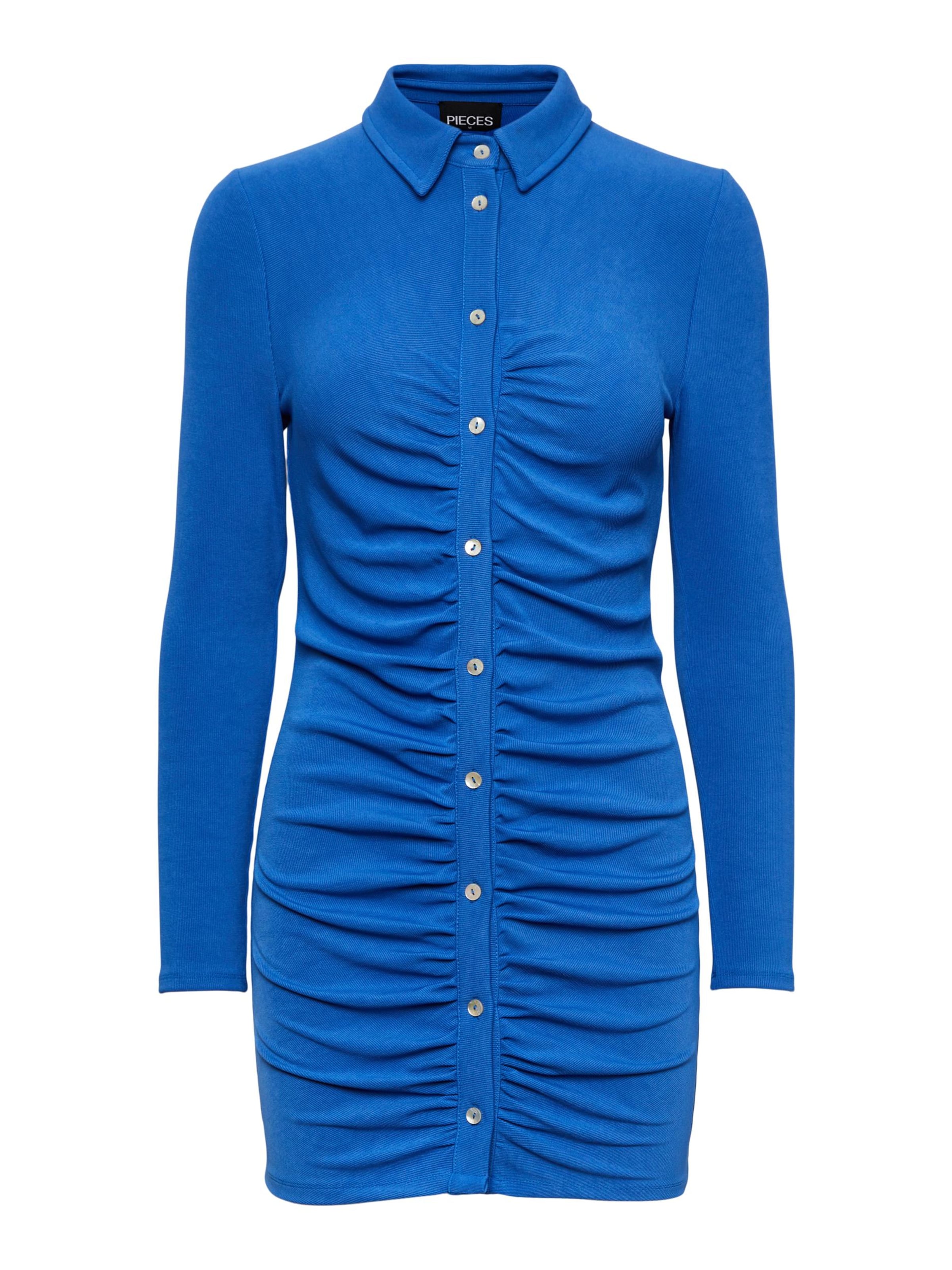 PIECES Рокля 'Forika' в синьо: отпред