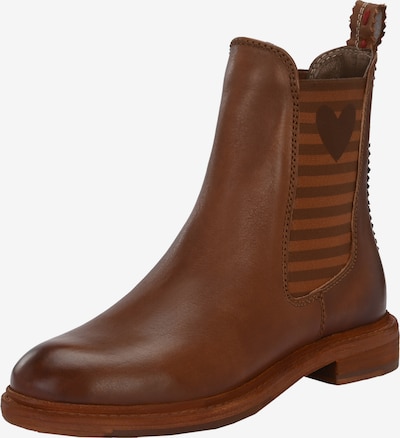 Crickit Chelsea Boots 'Nadine' en chocolat / cognac, Vue avec produit