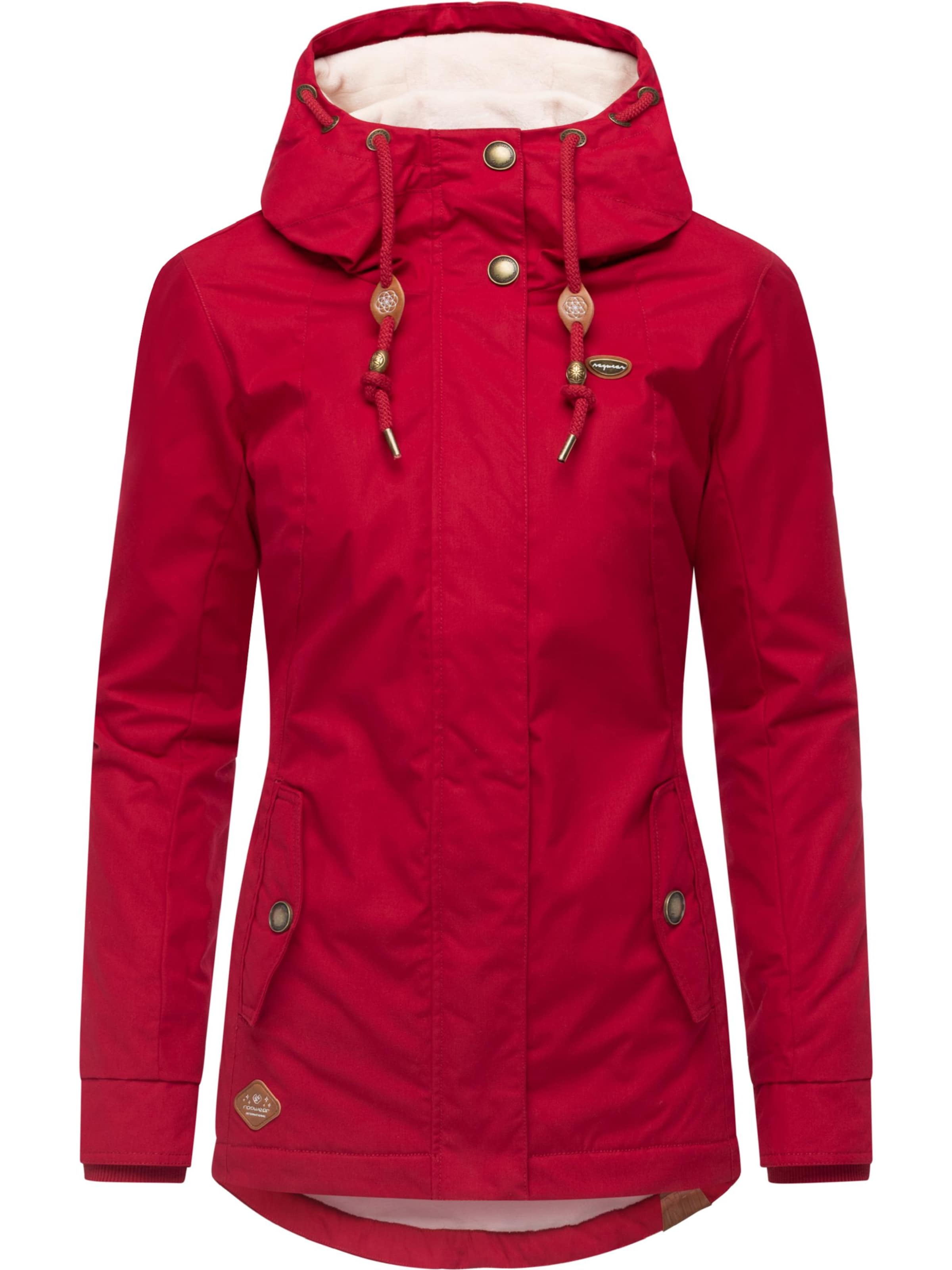 Ragwear Winterjacke 'Monade' in Rot: Vorderseite