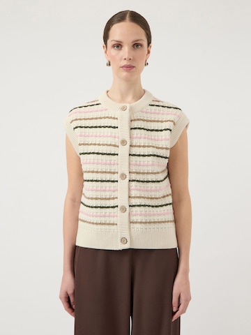 Cardigan 'YASNilo' YAS en beige : devant