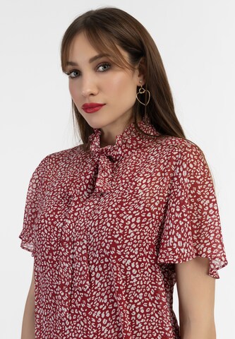 faina - Vestido em vermelho